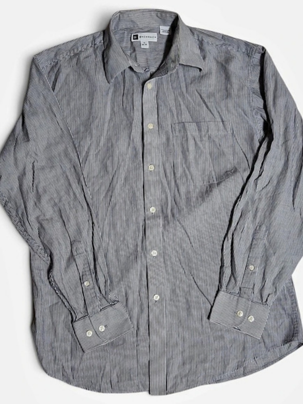 Bachrach Men's PinStriped Button Down Longsleeve Shirt